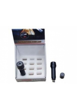 Latarka czarna USB 11cm