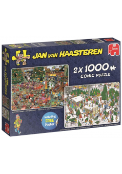 Puzzle 2x1000 Haasteren Świąteczne prezenty G3