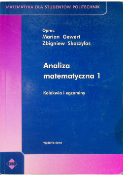 Analiza matematyczna 1