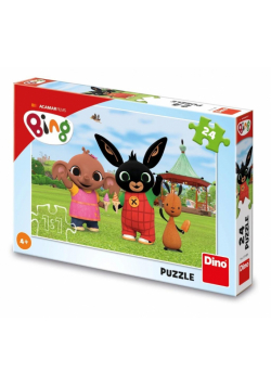 Puzzle Królik Bing i przyjaciele na lodach 24el
