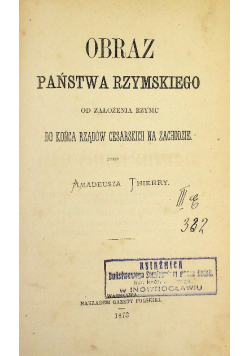 Obraz państwa Rzymskiego 1873 r.