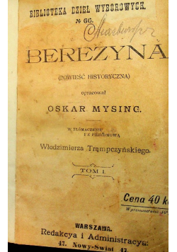 Berezyna Tom II, 1899 r.