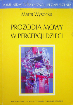 Prozodia mowy w percepcji dzieci
