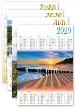 Kalendarz 2020 jednoplanszowy PLB1 MIX