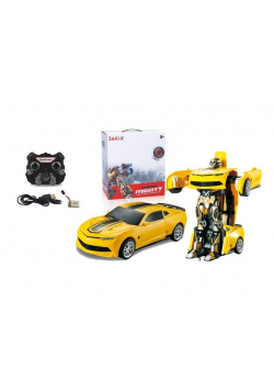Auto Robot zdalnie sterowany 2w1 żółty