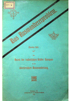 Das Ausmanderer problem zmeites hest 1911r