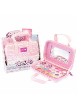 Torba Make up z wyposażeniem jasno różowa