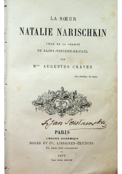 La Soeur Natalie Narischkin