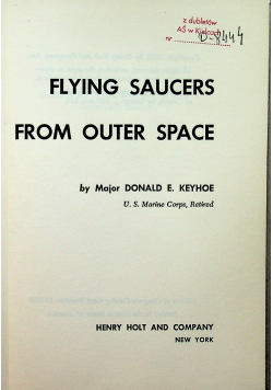Flying saucers from outer space