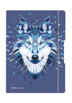 Notatnik A4/2x40K kratka+linia My.Book Flex Wolf