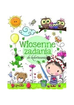 Wiosenne zadania do kolorowania