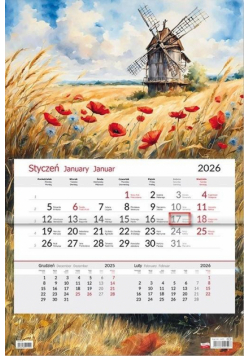 Kalendarz 2026 jednodzielny Młyn