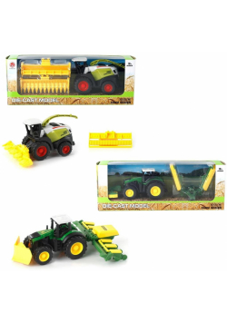 Traktor kombajn z maszyną