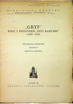 "Gryf" wraz z dodatkiem "Gryf kaszubski"