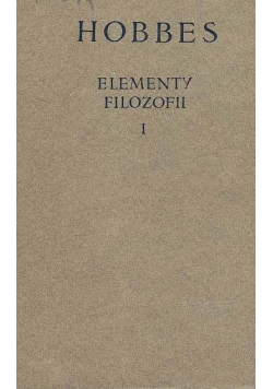 Elementy filozofii I