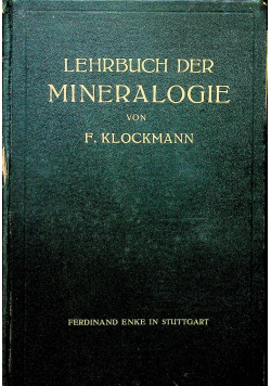 Lehrbuch der mineralogie 1923 r