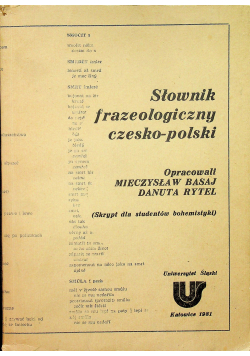 Słownik frazeologiczny czesko polski