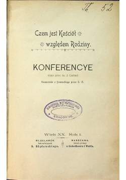 Konferencye 1900 r.