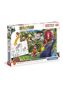 Puzzle 60 HappyColor Double Face Zafari