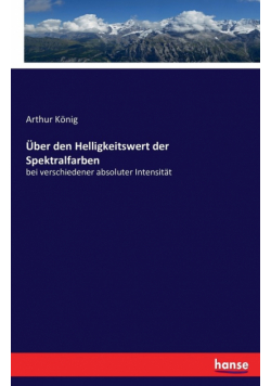 Über den Helligkeitswert der Spektralfarben