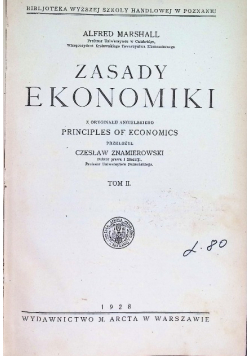 Zasady Ekonomiki Tom II 1928 r.
