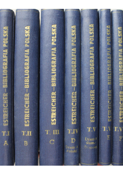 Bibliografia Polska XIX stulecia 7 tomów