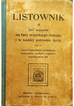 Listownik 1912 r.
