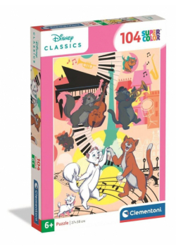 Puzzle 104 Super kolor Aristocats 25048