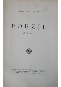 Poezje Dębicki 1924 r.