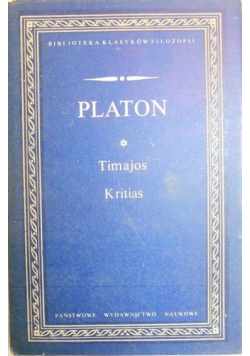 Platon  Timajos Kritias