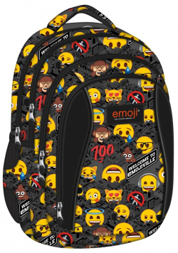 Plecak 4-komorowy Emoji Yellow II