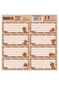 Nalepki na zeszyty BackUp 7 A17 (25szt) DERFORM