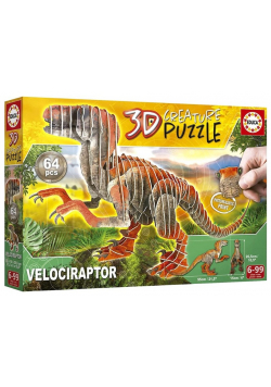 Puzzle 3D Dinozaury - Welociraptor