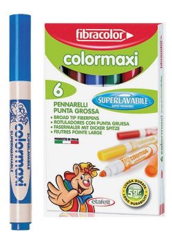 Mazaki Color Maxi 6 kolorów FIBRACOLOR