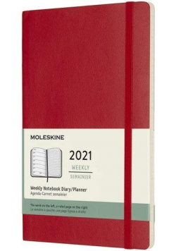 Kalendarz 2021 tygodniowy 12ML mo. scarlet red