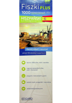 Fiszki PLUS 1000 najważniejszych słów Hiszpański dla początkujących
