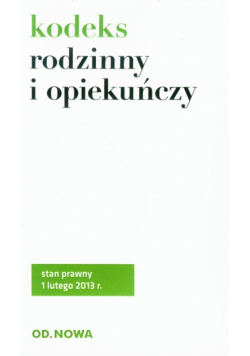 Kodeks rodzinny i opiekuńczy BROSZURY