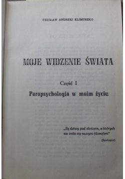 Moje widzenie świata 3 Części