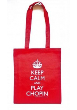 Torba czerwona - Keep calm and play Chopin