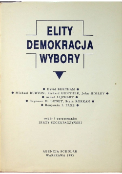 Elity demokracja wybory