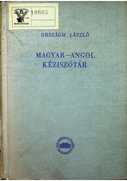 Magyar Angol Keziszótar