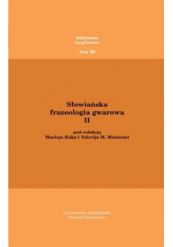 Słowiańska frazeologia gwarowa II