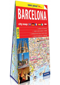 Barcelona papierowy plan miasta 1:16 000