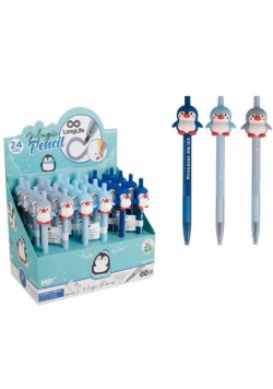 Ołówek wieczny Magic Pencil Pingwiny (24szt)