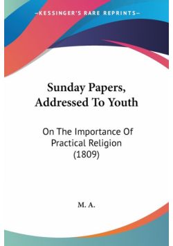 Sunday Papers, Addressed To Youth