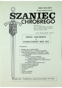 Szaniec Chrobrego Pismo żołnierzy i sympatyków  NSZ nr  57