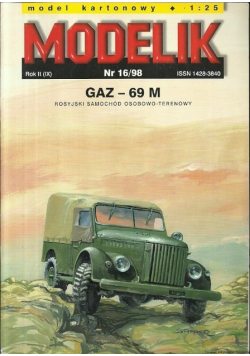 Modelik Nr 16 / 98 GAZ-69 M