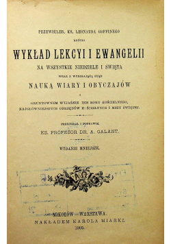 Wykład Lekcyi i ewangelii 1905 r.