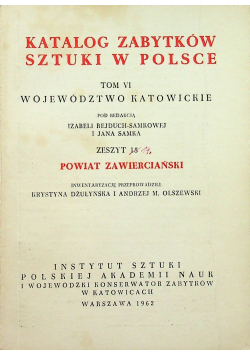 Katalog zabytków sztuki w Polsce Tom VI Zeszyt 15