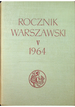 Rocznik Warszawski tom 5